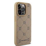 Husa pentru iPhone 15 Pro, Karl Lagerfeld Leather MagSafe (KLHMP15LPGKHPHE), bej