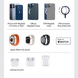 Incarcator wireless ESR Premium 3in1 Travel Wireless Charging Set (2C569A), pentru iPhone, MFi Apple Watch, AirPods, Qi2 15W, alb