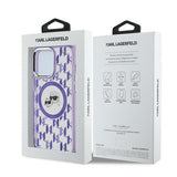 Husa pentru iPhone 15 Pro, Karl Lagerfeld IML MagSafe (KLHMP15LHMCKMHU), mov