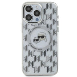 Husa pentru iPhone 15 Pro, Karl Lagerfeld IML MagSafe (KLHMP15LHMCKMHT), transparenta