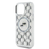 Husa pentru iPhone 15 Pro, Karl Lagerfeld IML MagSafe (KLHMP15LHMCKMHT), transparenta