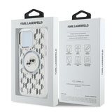 Husa pentru iPhone 15 Pro, Karl Lagerfeld IML MagSafe (KLHMP15LHMCKMHT), transparenta