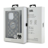 Husa pentru iPhone 15 Pro, Karl Lagerfeld IML Crossbody MagSafe (KLHMP15LHCKCKLCK), negru