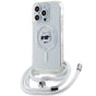 Husa pentru iPhone 15 Pro, Karl Lagerfeld IML Crossbody MagSafe (KLHMP15SLHCCHNT), transparenta