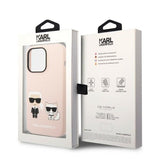 Husa pentru iPhone 14 Pro Max, Karl Lagerfeld Silicone MagSafe (KLHMP14XSSKCI), roz