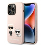 Husa pentru iPhone 14 Pro Max, Karl Lagerfeld Silicone MagSafe (KLHMP14XSSKCI), roz