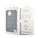 Husa pentru iPhone 15, Guess GCube Stripes MagSafe (GUHMP15SHGCFSEK), negru