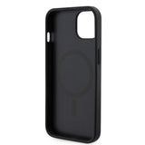 Husa pentru iPhone 15, Guess GCube Stripes MagSafe (GUHMP15SHGCFSEK), negru