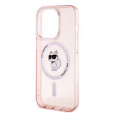 Husa pentru iPhone 14 Pro Max, Karl Lagerfeld IML MagSafe (KLHMP14XHFCCNOP), roz