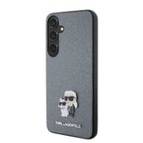 Husa pentru Samsung Galaxy S24 Plus, Karl Lagerfeld Saffiano (KLHCS24MPSAKCMPG), gri