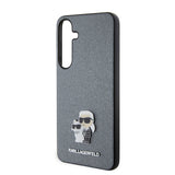 Husa pentru Samsung Galaxy S24 Plus, Karl Lagerfeld Saffiano (KLHCS24MPSAKCMPG), gri