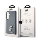 Husa pentru Samsung Galaxy S24 Plus, Karl Lagerfeld Saffiano (KLHCS24MPSAKCMPG), gri