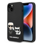 Husa pentru iPhone 14 Plus, Karl Lagerfeld Silicone Liquid MagSafe (KLHMP14MSSKCK), negru