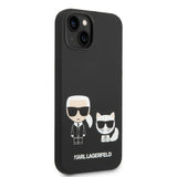 Husa pentru iPhone 14 Plus, Karl Lagerfeld Silicone Liquid MagSafe (KLHMP14MSSKCK), negru
