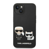 Husa pentru iPhone 14 Plus, Karl Lagerfeld Silicone Liquid MagSafe (KLHMP14MSSKCK), negru