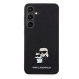 Husa pentru Samsung Galaxy S24 Plus, Karl Lagerfeld Saffiano (KLHCS24MPSAKCMPK), negru
