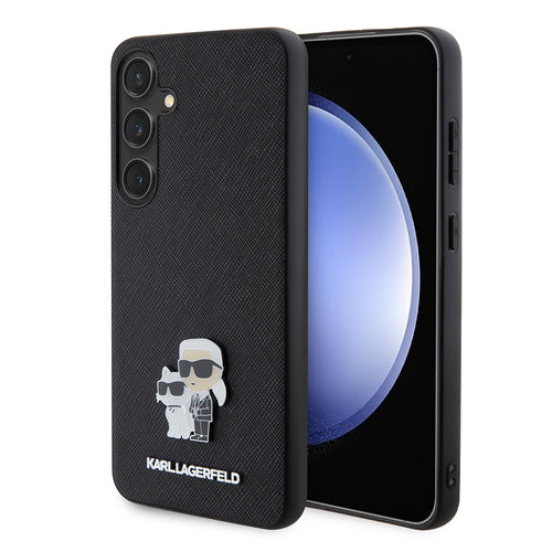 Husa pentru Samsung Galaxy S24 Plus, Karl Lagerfeld Saffiano (KLHCS24MPSAKCMPK), negru