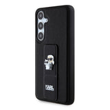 Husa pentru Samsung Galaxy S24 Plus, Karl Lagerfeld Saffiano Gripstand (KLHCS24MGSAKCPK), negru