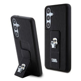 Husa pentru Samsung Galaxy S24 Plus, Karl Lagerfeld Saffiano Gripstand (KLHCS24MGSAKCPK), negru
