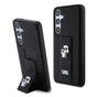 Husa pentru Samsung Galaxy S24 Plus, Karl Lagerfeld Saffiano Gripstand (KLHCS24MGSAKCPK), negru