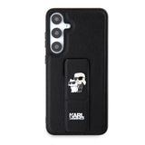 Husa pentru Samsung Galaxy S24 Plus, Karl Lagerfeld Saffiano Gripstand (KLHCS24MGSAKCPK), negru