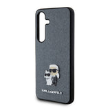 Husa pentru Samsung Galaxy S24, Karl Lagerfeld Saffiano (KLHCS24SPSAKCMPG), cenusiu