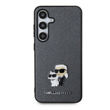 Husa pentru Samsung Galaxy S24, Karl Lagerfeld Saffiano (KLHCS24SPSAKCMPG), cenusiu