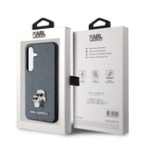 Husa pentru Samsung Galaxy S24, Karl Lagerfeld Saffiano (KLHCS24SPSAKCMPG), cenusiu