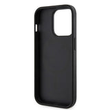 Husa pentru iPhone 15 Pro Max, Guess Hardcase 4G Printed Stripes MagSafe (GUHMP15XP4RPSK), negru