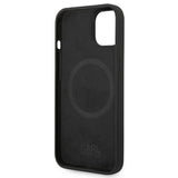 Husa pentru iPhone 14 Plus, Karl Lagerfeld Silicone MagSafe (KLHMP14MSLKHBK), negru