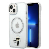 Husa pentru iPhone 14 Plus, Karl Lagerfeld Hardcase MagSafe (KLHMP14MHNKCIT), transparenta