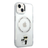 Husa pentru iPhone 14 Plus, Karl Lagerfeld Hardcase MagSafe (KLHMP14MHNKCIT), transparenta
