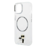 Husa pentru iPhone 14 Plus, Karl Lagerfeld Hardcase MagSafe (KLHMP14MHNKCIT), transparenta