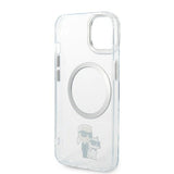 Husa pentru iPhone 14 Plus, Karl Lagerfeld Hardcase MagSafe (KLHMP14MHNKCIT), transparenta