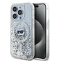 Husa pentru iPhone 14 Pro, Karl Lagerfeld Liquid Glitter MagSafe (KLHMP14LLGCHSGH), transparenta