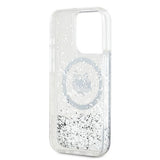 Husa pentru iPhone 14 Pro, Karl Lagerfeld Liquid Glitter MagSafe (KLHMP14LLGCHSGH), transparenta