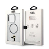 Husa pentru iPhone 14 Pro, Karl Lagerfeld Hardcase MagSafe (KLHMP14LHNKCIT), transparenta