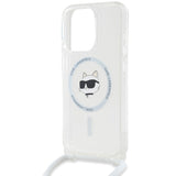 Husa pentru iPhone 14 Pro, Karl Lagerfeld IML Crossbody MagSafe (KLHMP14LHCCHNT), transparenta