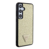 Husa pentru Samsung Galaxy S24 Plus, Guess Rhinestone Triangle (GUHCS24MHDGPPD), auriu