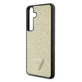 Husa pentru Samsung Galaxy S24 Plus, Guess Rhinestone Triangle (GUHCS24MHDGPPD), auriu