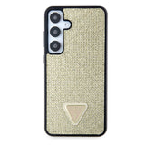 Husa pentru Samsung Galaxy S24 Plus, Guess Rhinestone Triangle (GUHCS24MHDGPPD), auriu