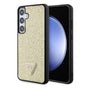 Husa pentru Samsung Galaxy S24 Plus, Guess Rhinestone Triangle (GUHCS24MHDGPPD), auriu