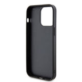 Husa pentru iPhone 15 Pro Max, Guess Rhinestone Metal Logo (GUHCP15LPFGSBSP), mov