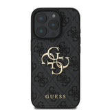 Husa pentru iPhone 16 Pro Max, Guess Hardcase 4G Big Logo (GUHCP16X4GMGGR), negru