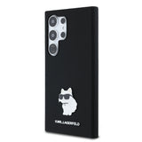 Husa pentru Samsung Galaxy S24 Ultra, Karl Lagerfeld Silicone (KLHCS24LSMHCNPK), negru