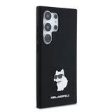 Husa pentru Samsung Galaxy S24 Ultra, Karl Lagerfeld Silicone (KLHCS24LSMHCNPK), negru