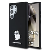 Husa pentru Samsung Galaxy S24 Ultra, Karl Lagerfeld Silicone (KLHCS24LSMHCNPK), negru