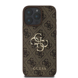 Husa pentru iPhone 16 Pro, Guess Hardcase 4G Big Logo (GUHCP16L4GMGBR), maro