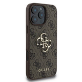 Husa pentru iPhone 16 Pro, Guess Hardcase 4G Big Logo (GUHCP16L4GMGBR), maro