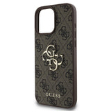 Husa pentru iPhone 16 Pro, Guess Hardcase 4G Big Logo (GUHCP16L4GMGBR), maro